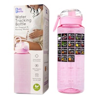 BellyBottle Pregnancy Water Bottle Intake Tracker with Weekly Mileston