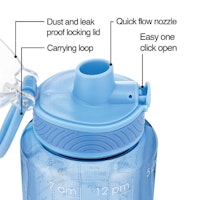 BellyBottle Water Tracking Bottle - Clear