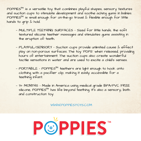 poppies teether