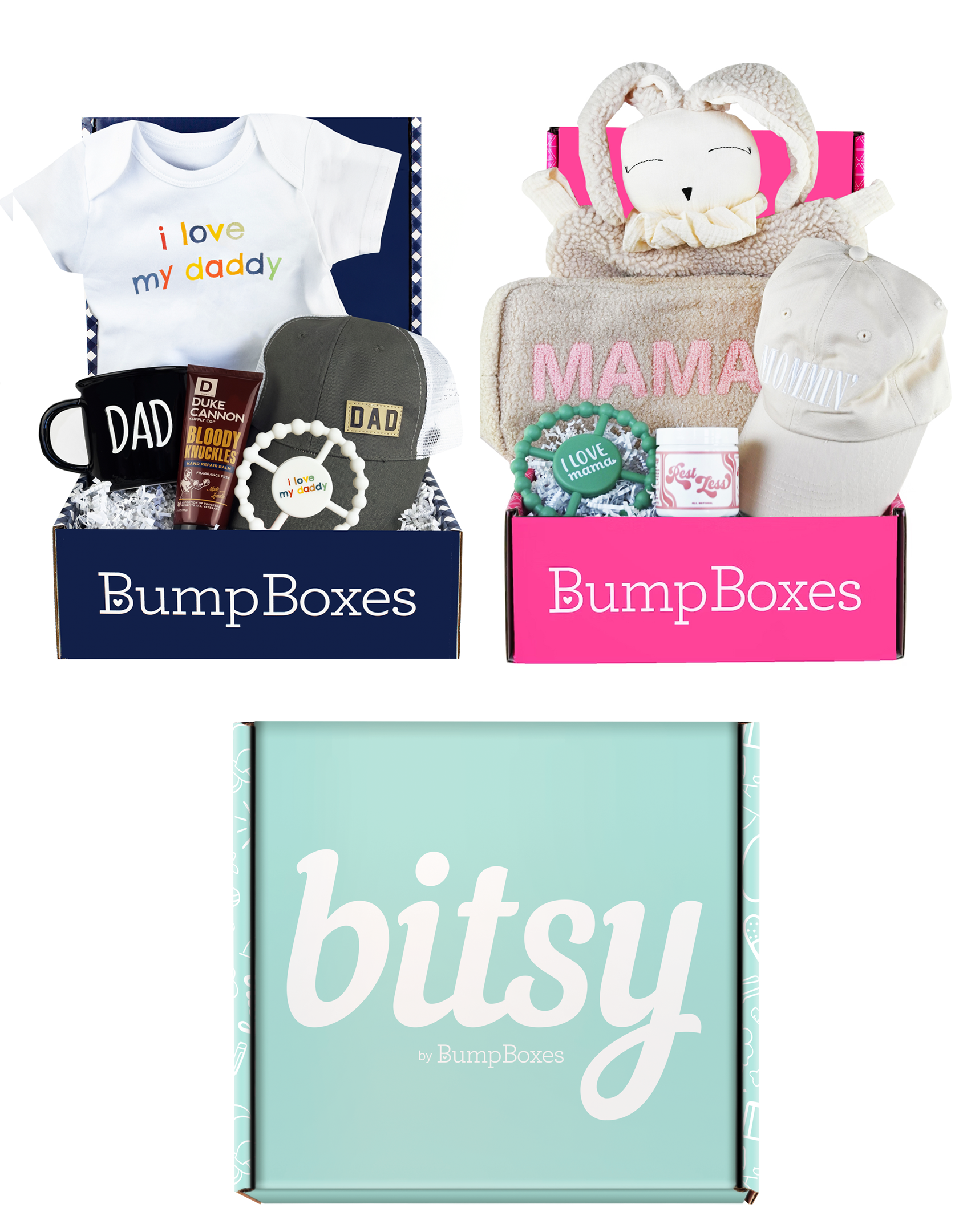 BumpLife New Parents Bundle: New Mom to be Gift Box, Dad Gift Box