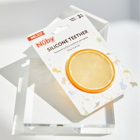 Nuby Orange Slice Teether | Bump Boxes